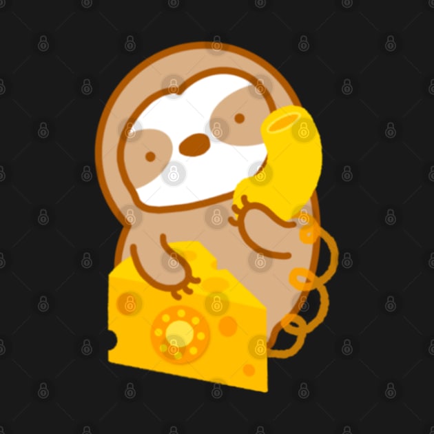 Cute Mac and Cheese Phone Sloth by theslothinme