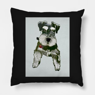 'Gigi' the Miniature Schnauzer ~ Original Artwork Pillow