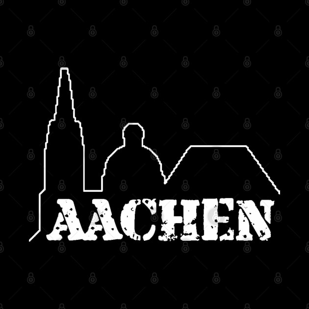 Aachener Dom, Öcher Dom - Lineart by shirtsandmore4you