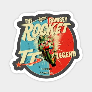 The Ramsey Rocket Motorcycle Legend Magnet