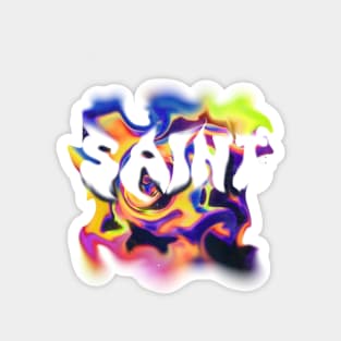 Groovy Text Saint Magnet