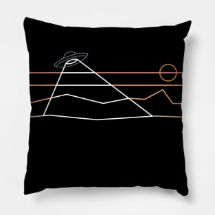 Mountains UFO Pillow