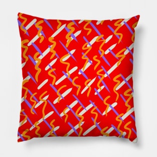 Lluvia roja Pillow