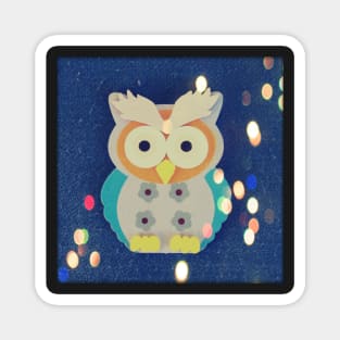 Cute Happy Owl Magnet