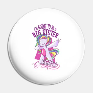 Unicorn  Big Sister 2021 announcing pregnancy Pin