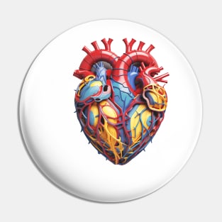 Emotive Men's heart Pin