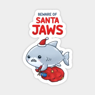 Beware of Santa Shark Magnet