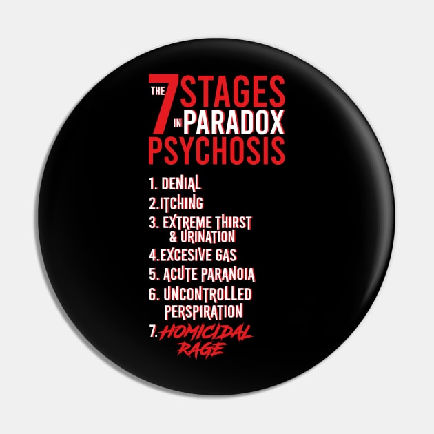 UMBRELLA ACADEMY 2: THE 7 STAGES IN PARADOX PSYCHOSIS (BLACK) Pin by FunGangStore