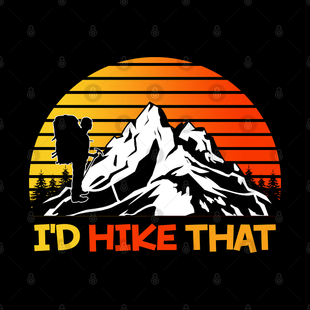 Id Hike That, Hiking Is My Therapy by Cor Designs