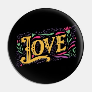 Love- valentines day-big lettering Pin