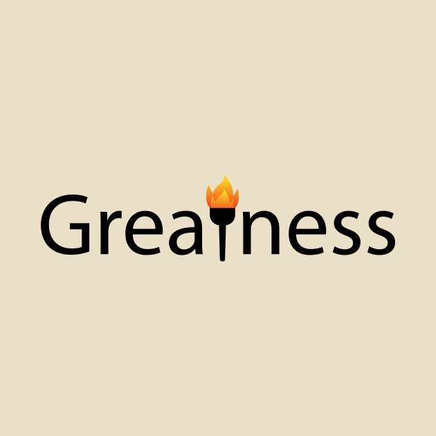 Greatness typographic logo design by D1FF3R3NT