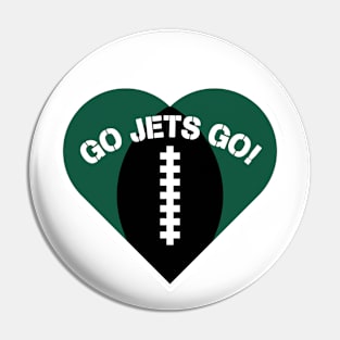 Heart Shaped New York Jets Pin