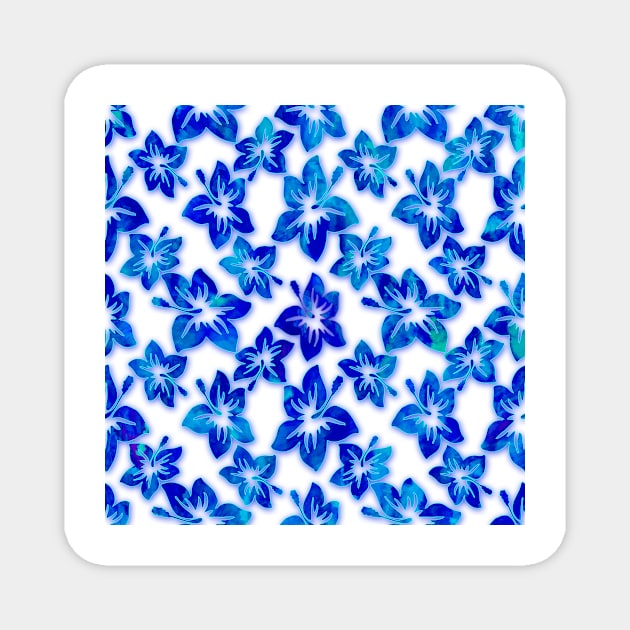 blue  hibiscus Magnet by poupoune