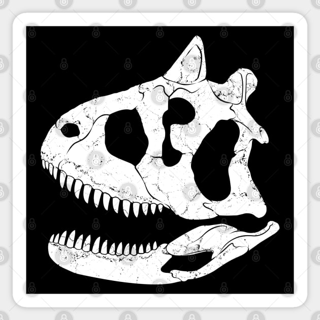 Carnotaurus patch / Carnotaurus skull embroidery patches. Dinosaur fossil &  bones embroidered patch. — Sketched by Ste