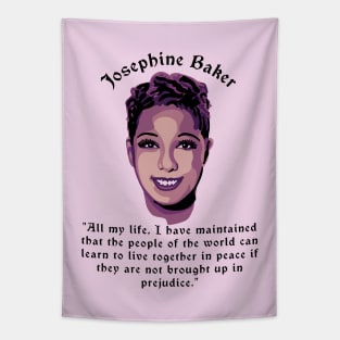 Josephine Baker Portrait and Quote Tapestry