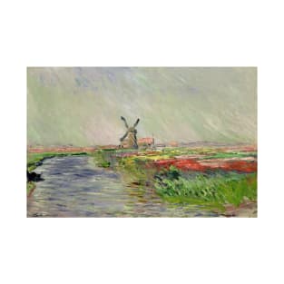 Tulip Field in Holland by Claude Monet T-Shirt