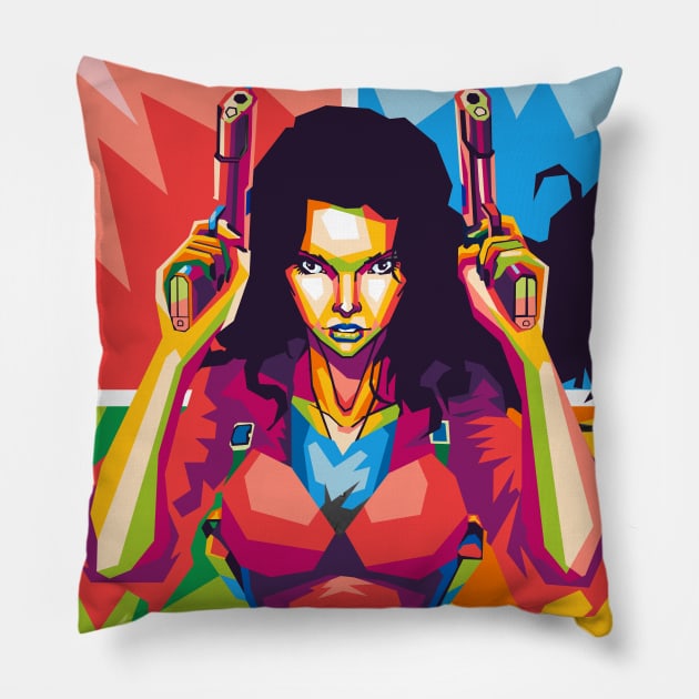 anita blake Pillow by cool pop art house