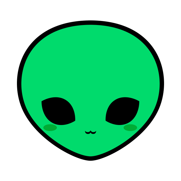 Cute Green Alien by alien3287