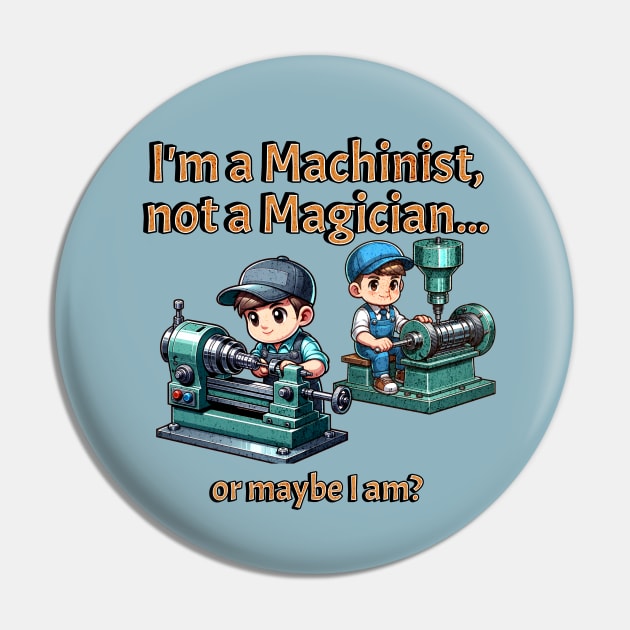 Machinists, not Magicians Pin by TheKrawlSpace
