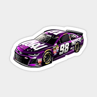 Cool purple Nascar car number 98, greatest grand prix champion Magnet