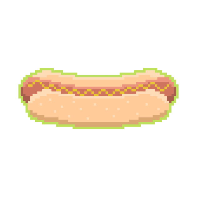 Pixel Hot Dog by sombrasblancas