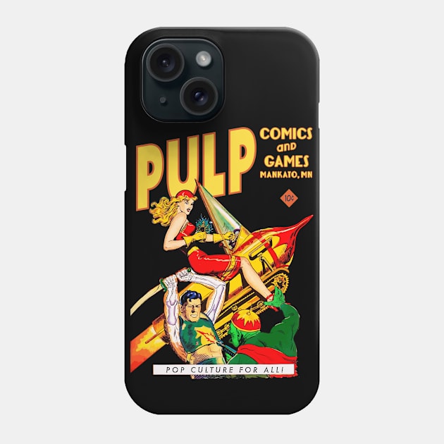 Space Sled Phone Case by PULP Comics and Games