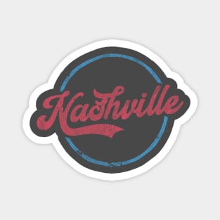 Nashville  // Retro Typography Design Magnet