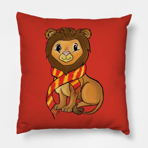 Lion Mascot Pillow by sophiedesigns