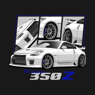 Nissan 350z White Jdm Car T-Shirt