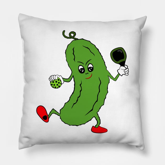 SPORTY Pickleball Dill Pickle Pillow by SartorisArt1