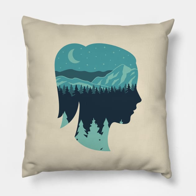 Nature Girl Pillow by Sergeinker
