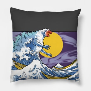 godzilla wave Pillow