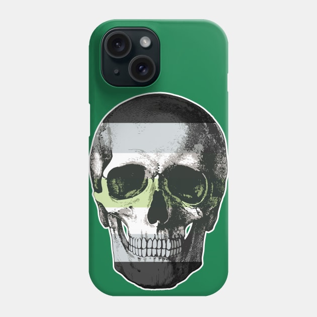 Agender Skull Phone Case by TheGentlemanPeacock