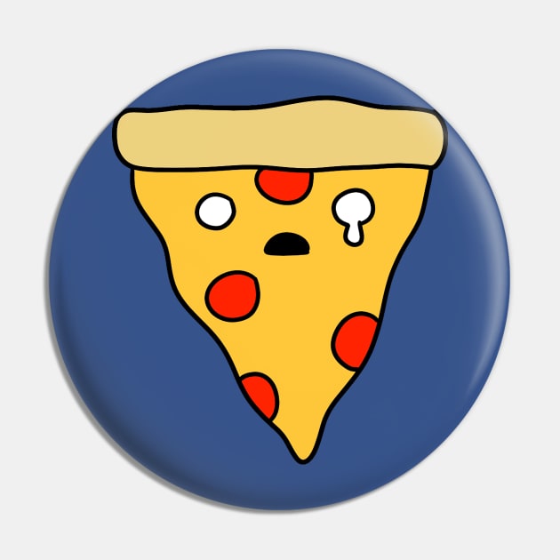 Crying Pizza Slice Pin by saradaboru