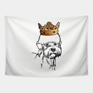 Dandie Dinmont Terrier Dog King Queen Wearing Crown Tapestry