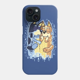 The Heelers Kiss blue Phone Case