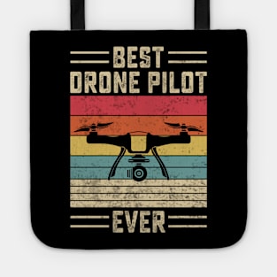 Best Drone Pilot Ever Funny Retro Vintage Tote