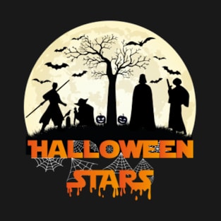 Halloween Stars 3 - Aliens Celebrate T-Shirt