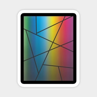 GEOMETRIC CHROMATIC BACKGROUND Magnet