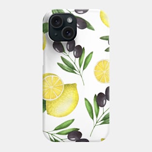 Olives pattern texture Phone Case