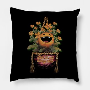 Funny Gifts for Hanging Planters Lovers Let It All Hang Out Pillow