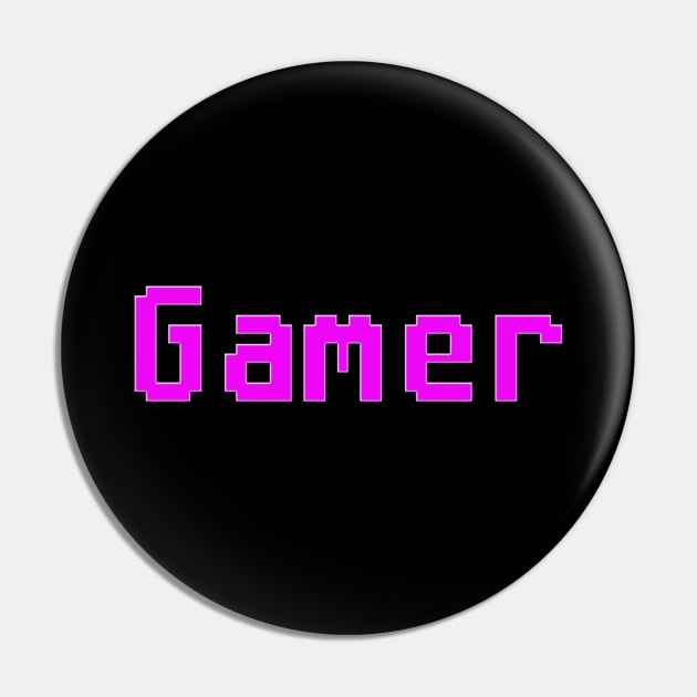 Gamer Girl Pin by GreenGuyTeesStore