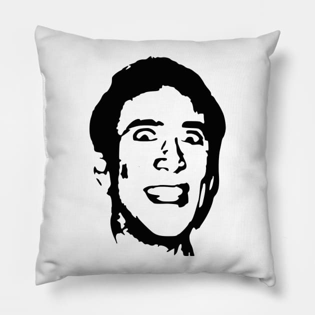 Crazy Cage Pillow by Nerd_art