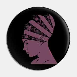 Headspace Mindful Floral Purple Pin