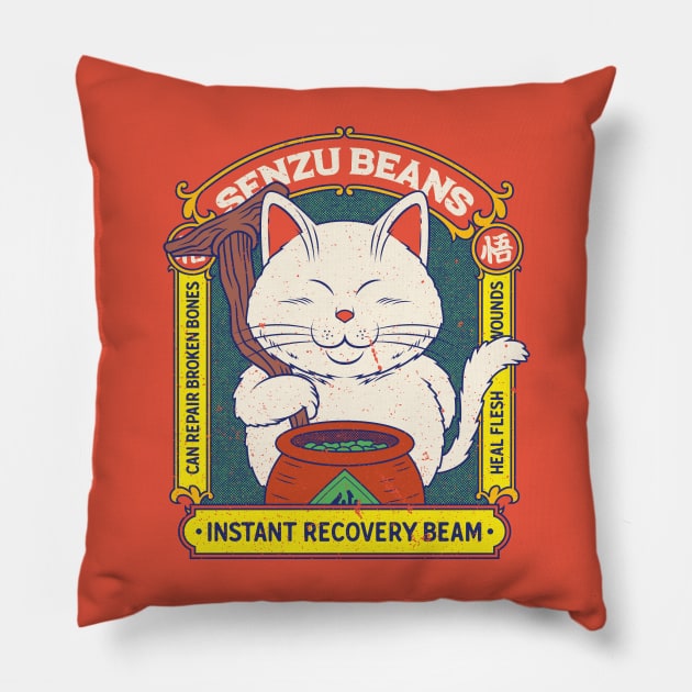 senzu beans Pillow by redwane