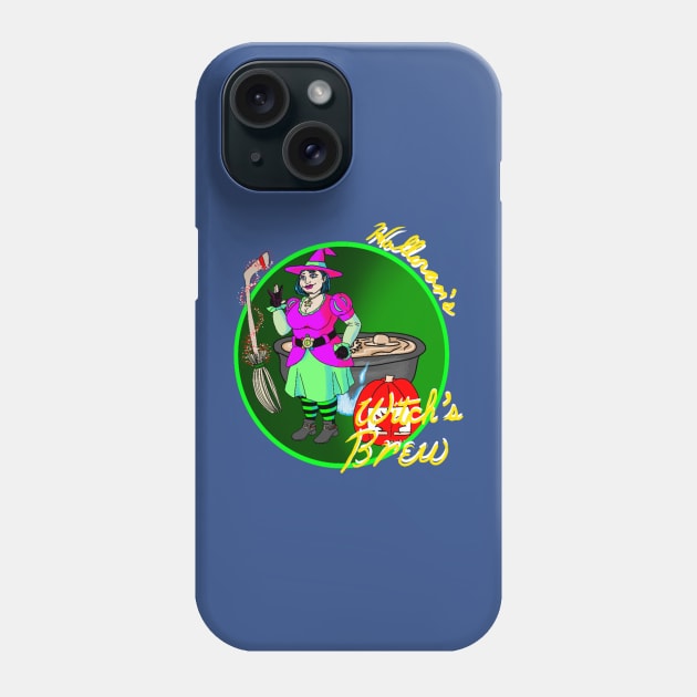 Halloran's Witch's Brew Cute Canadian Witch Variant Phone Case by Halloran Illustrations