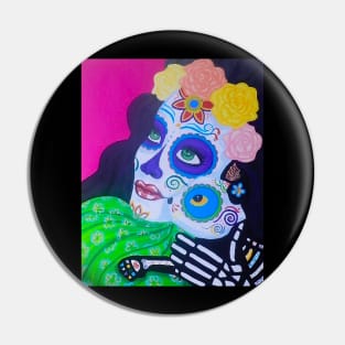 Catrina and Catrino Cat Pin