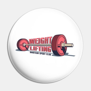 Weightlifting or powerlifting sports vintage print Pin
