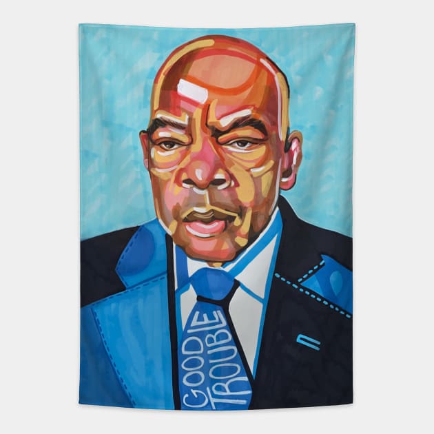 John Lewis Tapestry by DomoINK