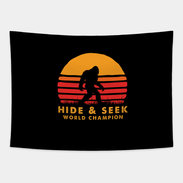 Bigfoot Hide and Seek World champion Tapestry by JameMalbie